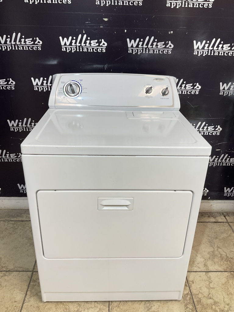 Whirlpool Used Electric Dryer 220volts (30 AMP) 29inches {3 prong} (White) 