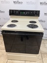 Hotpoint Used Electric Stove 220volts (40/60 AMP) 30inches {no cord} (Bisque/Black)