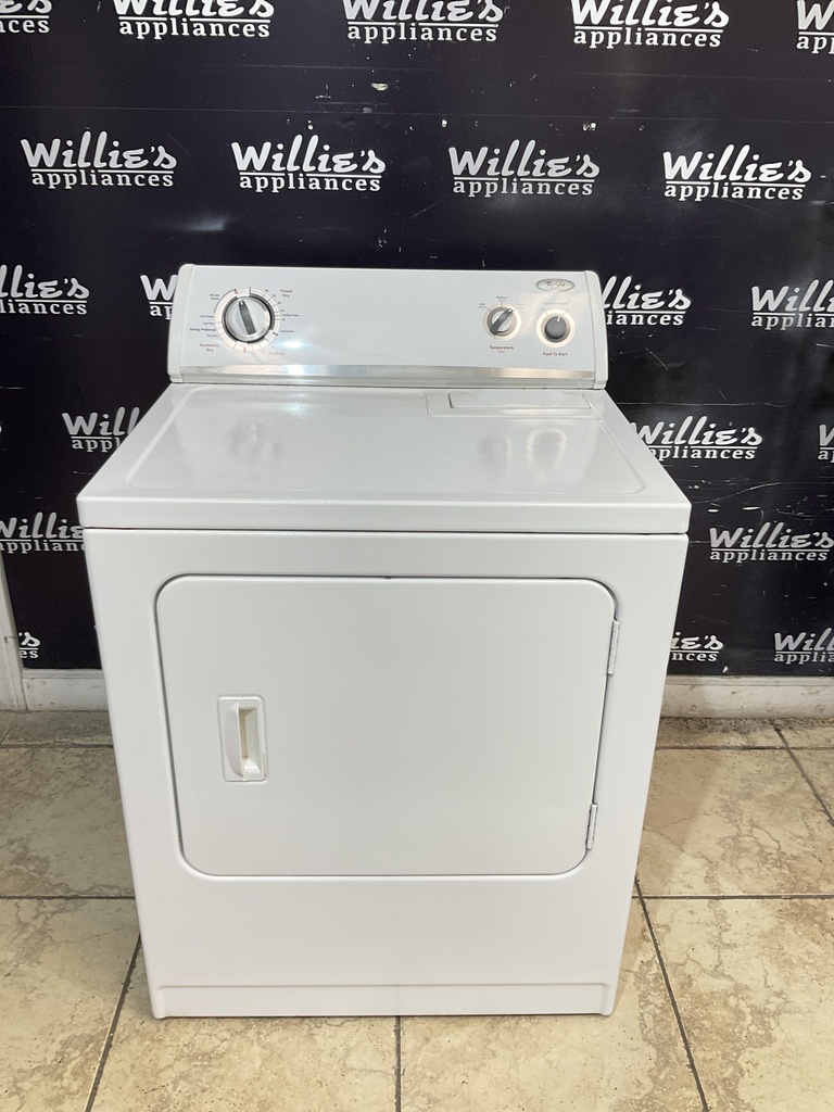 Whirlpool Used Electric Dryer 220volts (30 AMP) 29inches {3 prong} (White) 