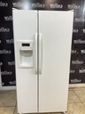 Ge Used Refrigerator Side by Side 33 1/2” x 67 1/2” (White)