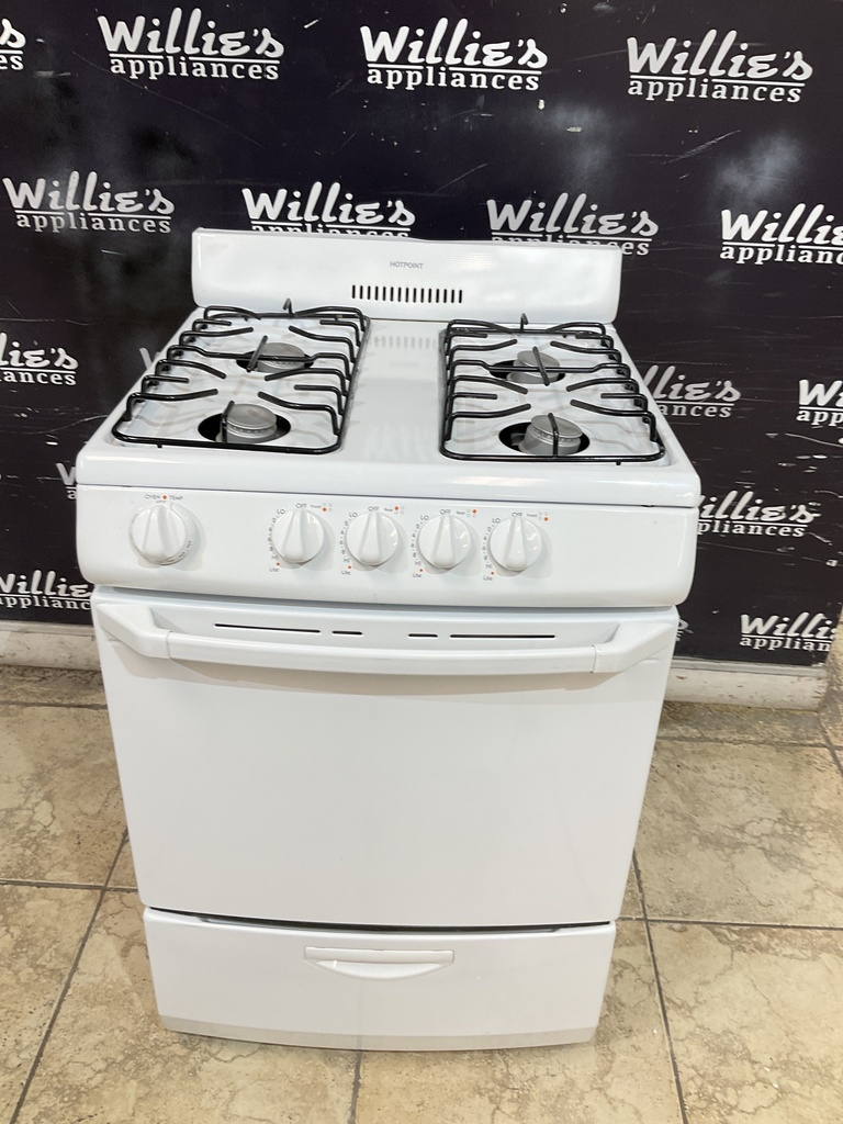 Hotpoint Used Natural Gas Stove 24inches (White) 