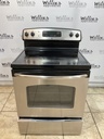 Ge Used Electric Stove 220volts (40/50 AMP) 30inches {3 prong} (Stainless steel) 