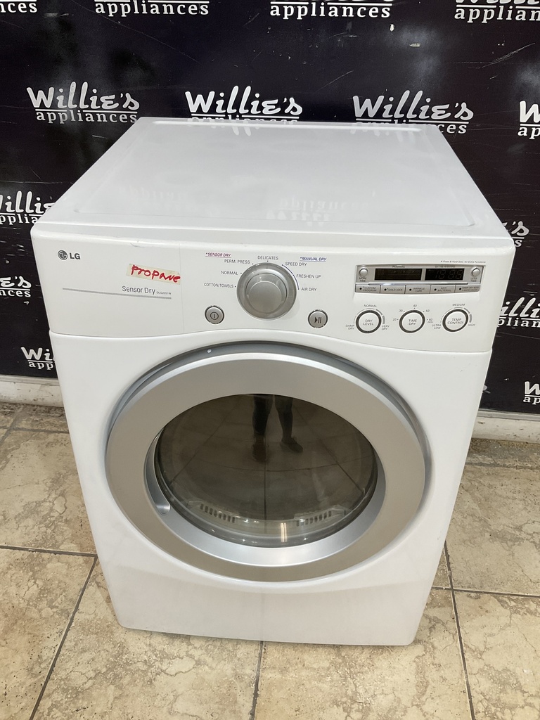 Lg Used Gas Propane Dryer 27inches (White) 