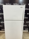 Whirlpool Used Refrigerator Top and Bottom 28x62 1/2” (White) 