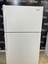 Whirlpool Used Refrigerator Top and Bottom 33x66 (White) 
