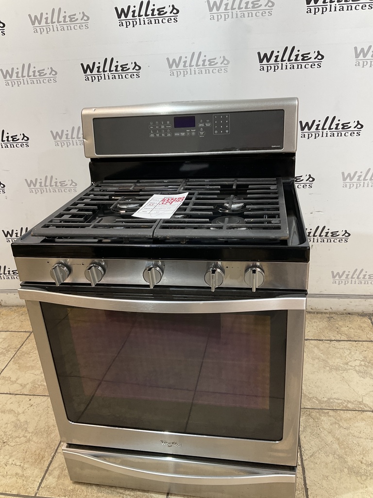 Whirlpool Used Natural Gas Stove 30inches (Stainless Steel) 