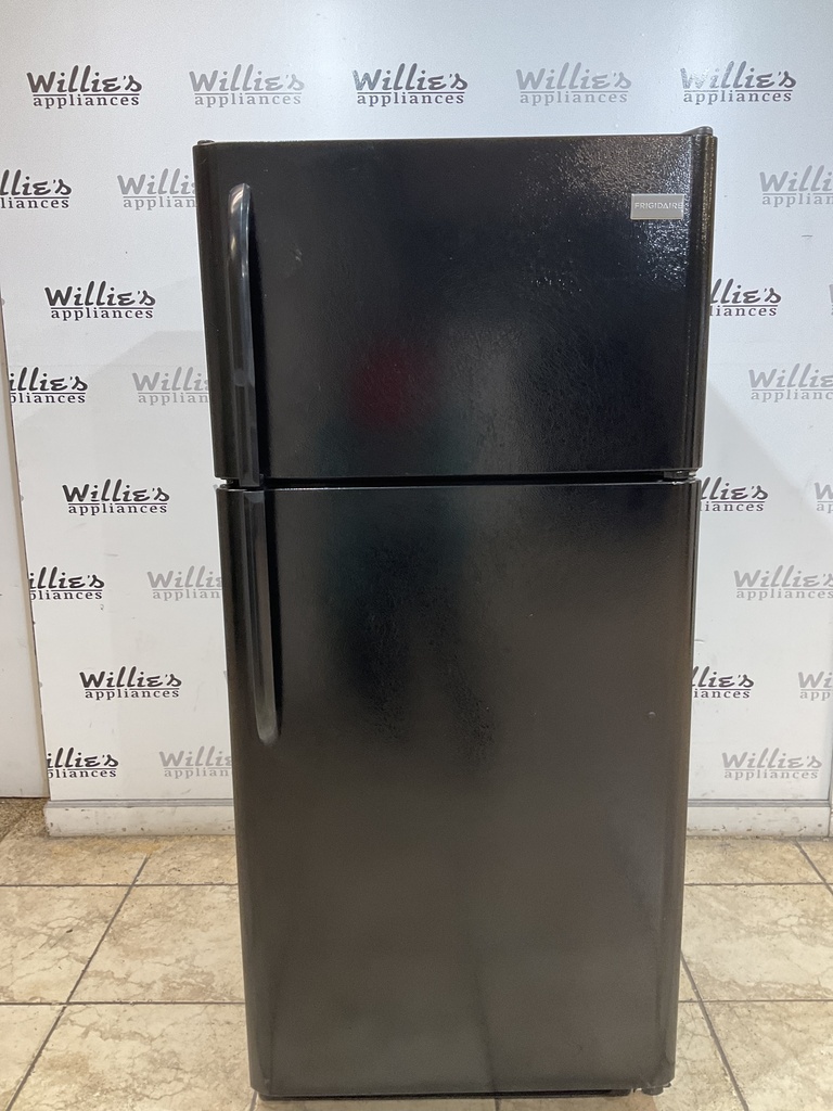 Frigidaire Used Refrigerator Top and Bottom 30x66 (Black) 
