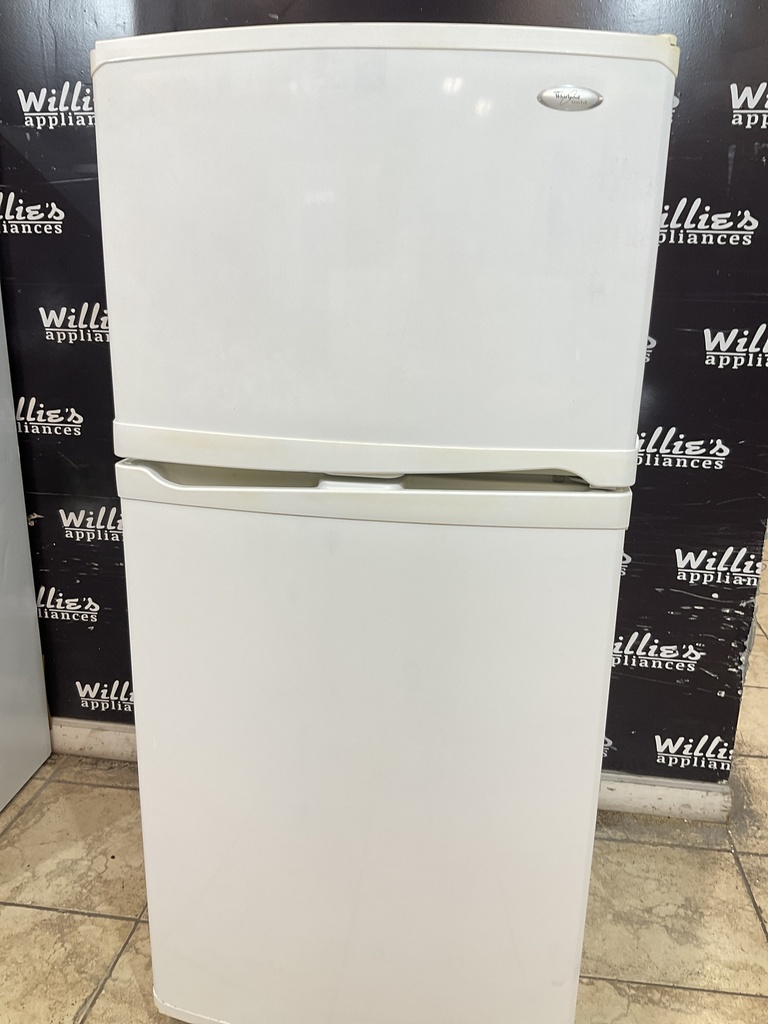 Whirlpool Used Refrigerator Top and Bottom 30x66 (White) 