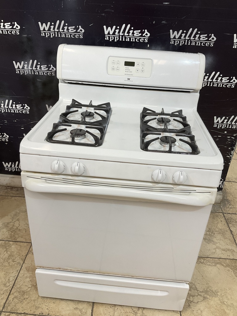 White Westinghouse Used Natural Gas Stove 30inches (White) 
