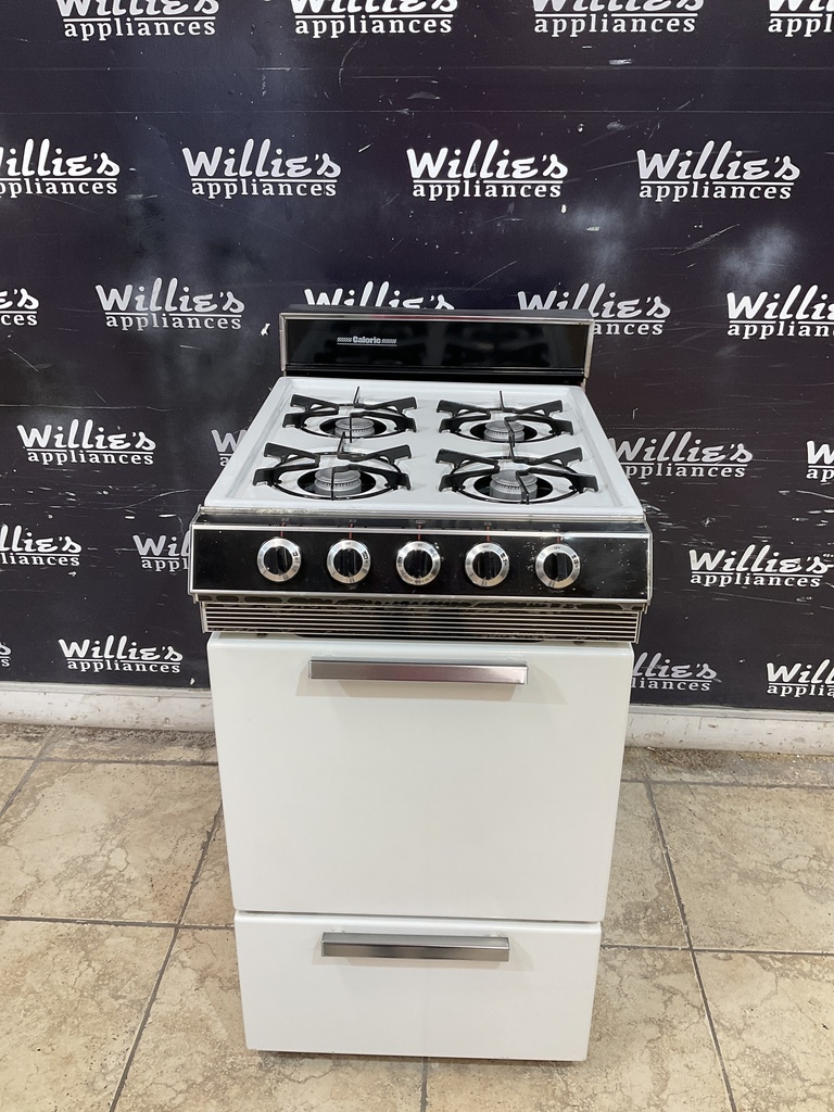Caloric Used Natural Gas Stove 20inches (White) 