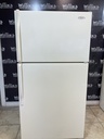 Whirlpool Used Refrigerator Top and Bottom 33x66 (Bisque) 