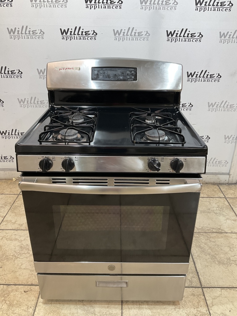 Ge Used Gas Propane Stove 30inches (Stainless Steel) 