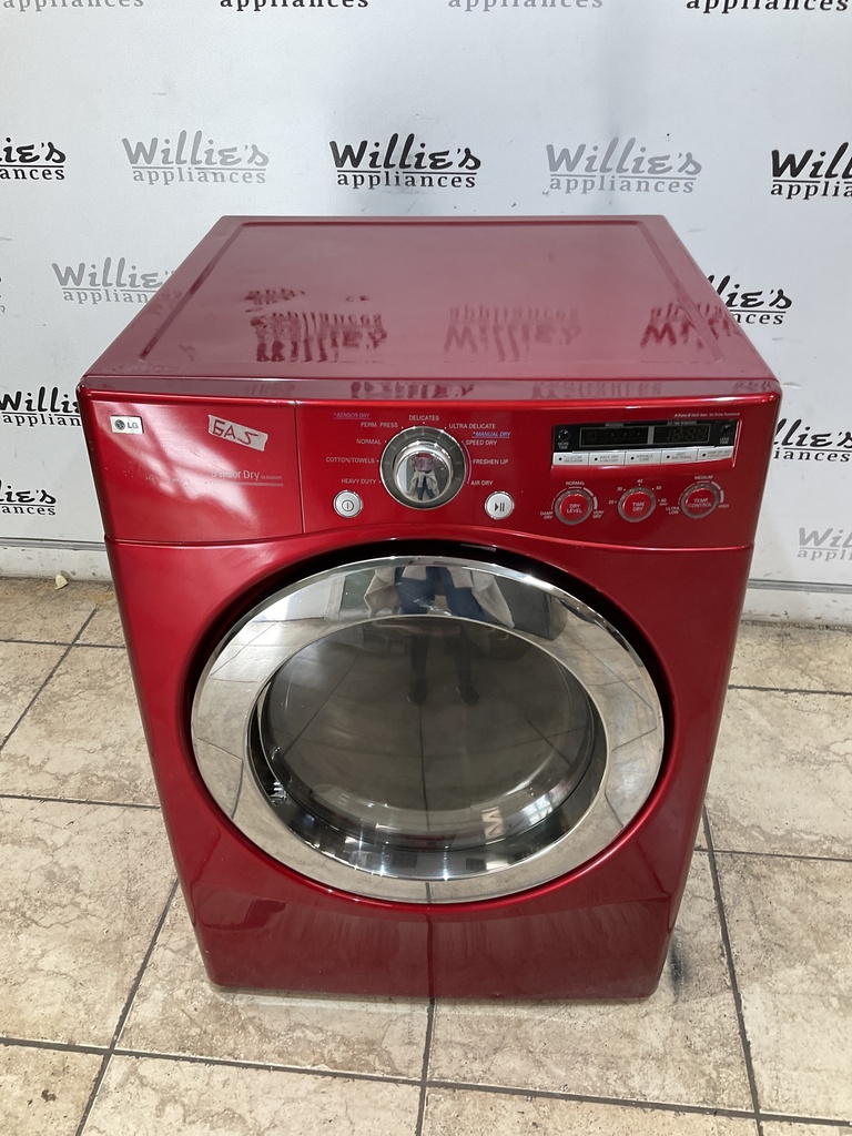 Lg Used Natural Gas Dryer 27inches (Red) 