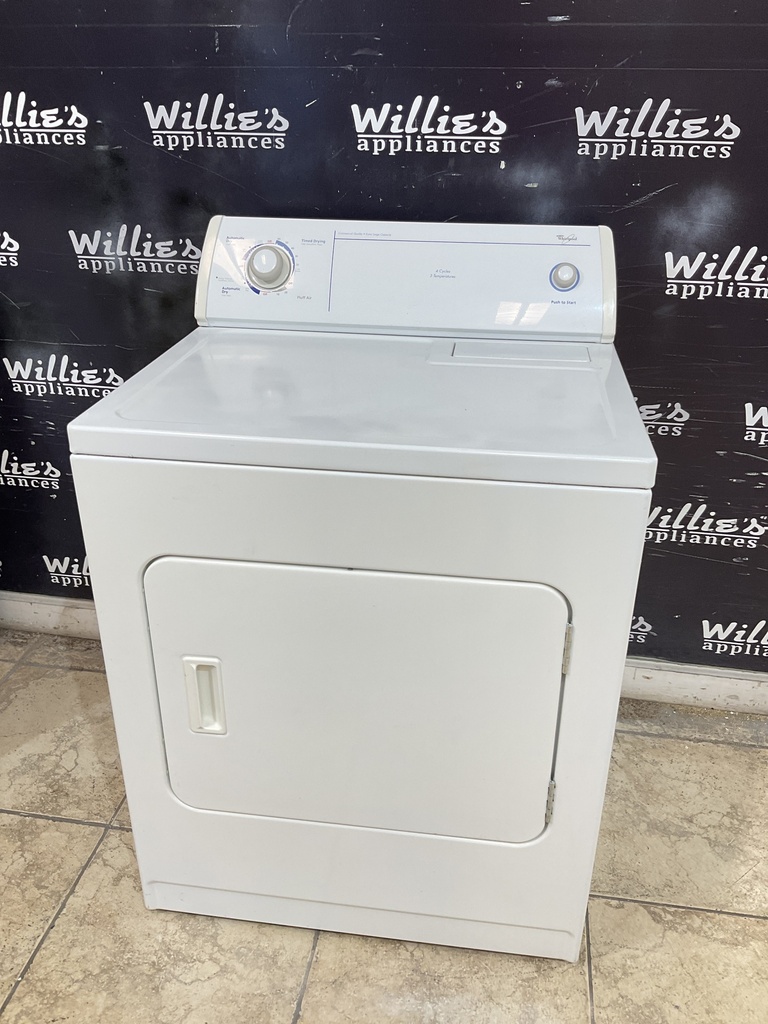 Whirlpool Used Electric Dryer 220volts (30 AMP) 29inches {4 prong} (white) 