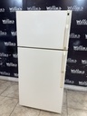 Ge Used Refrigerator Top and Bottom 28x62 (Bisque) 
