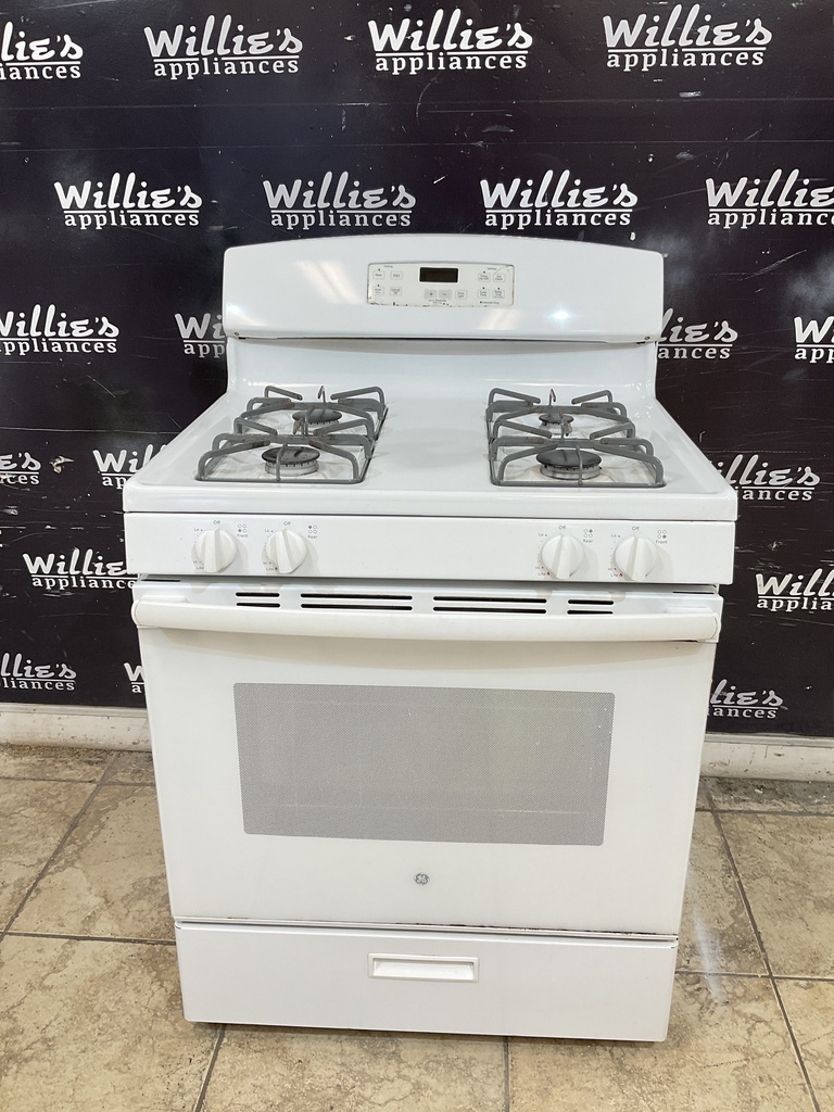 Ge Used Natural Gas Stove 30inches (White) 
