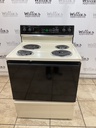 Hotpoint Used Electric Stove 220volts (40/50 AMP) 30inches {no cord} (Bisque/Black) 