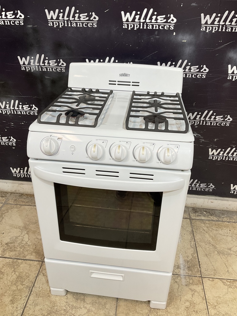 Summit Used Natural Gas Stove 23 1/2” (White)