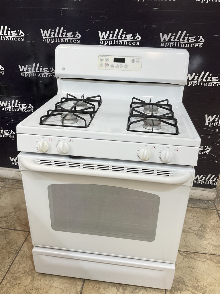 Ge Used Natural Gas Stove 30inches (White) 