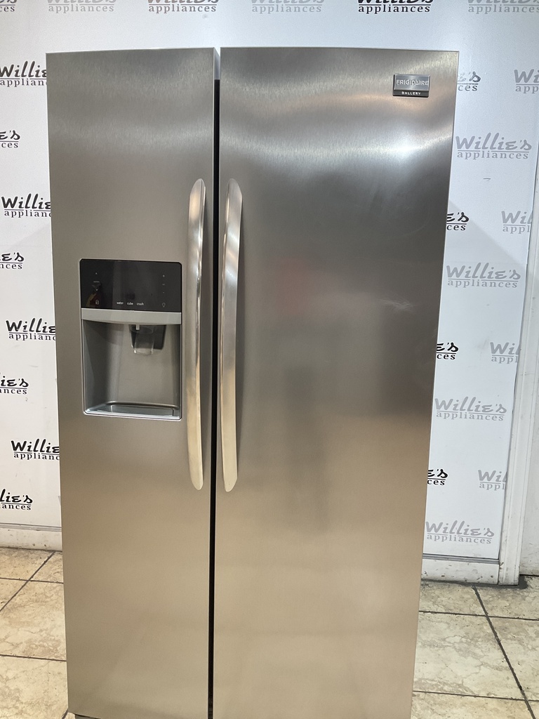 Frigidaire Used Refrigerator Side by Side 36x69 1/2” (Stainless Steel) 