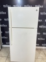 Ge Used Refrigerator Top and Bottom 28x61 (Bisque) 