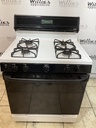Hotpoint Used Natural Gas Stove 30inches (White/Black)
