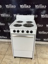 Ge Used Electric Stove 220 volts (40/50 AMP) 20inches {no cord} (White)
