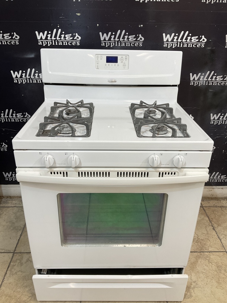Whirlpool Used Natural Gas Stove 30inches (White) 