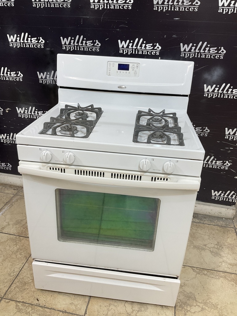 Whirlpool Used Natural Gas Stove 30inches (White) 