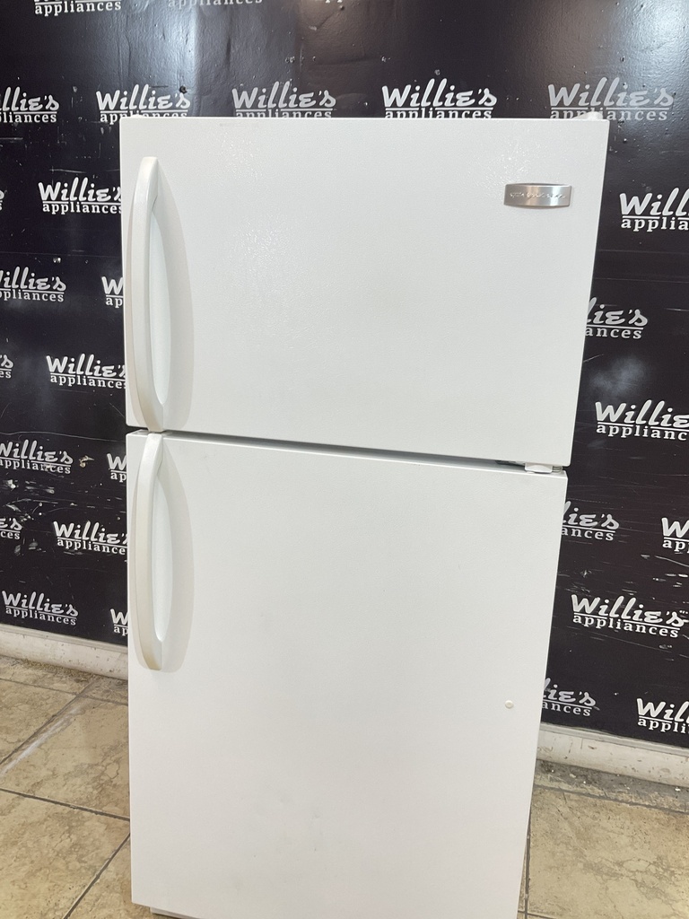 Frigidaire Used Refrigerator Top and Bottom 28 1/2” x 60” (White)