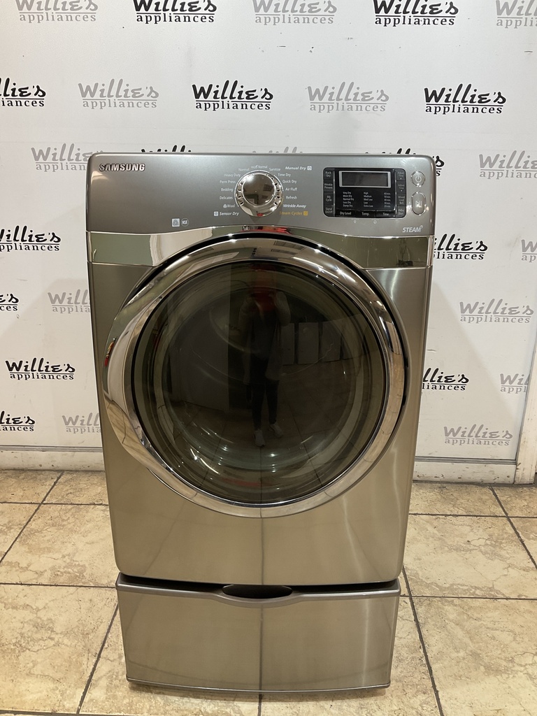 Samsung Used Electric Dryer 220volts (30 AMP) 27inches {3 prong} (Grey) 