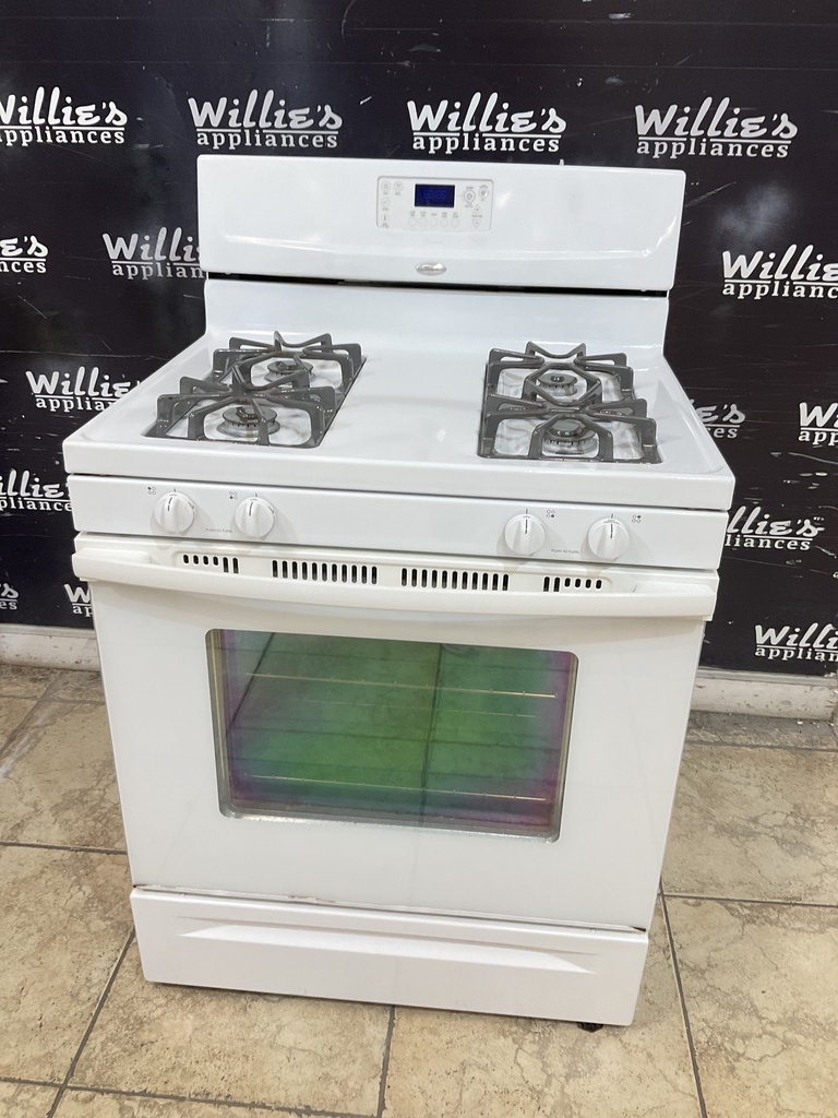 Whirlpool Used Natural Gas Stove 30inches (White) 
