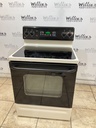 Ge Used Electric Stove 220volts (40/50 AMP) 30inches {3 prong} (Bisque/Black) 