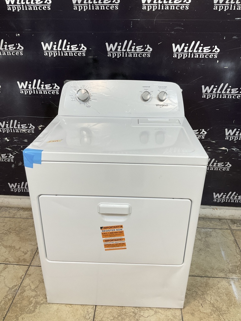 Whirlpool New Open Box Electric Dryer 220volts (30 AMP) 29inches {no cord} (White) 