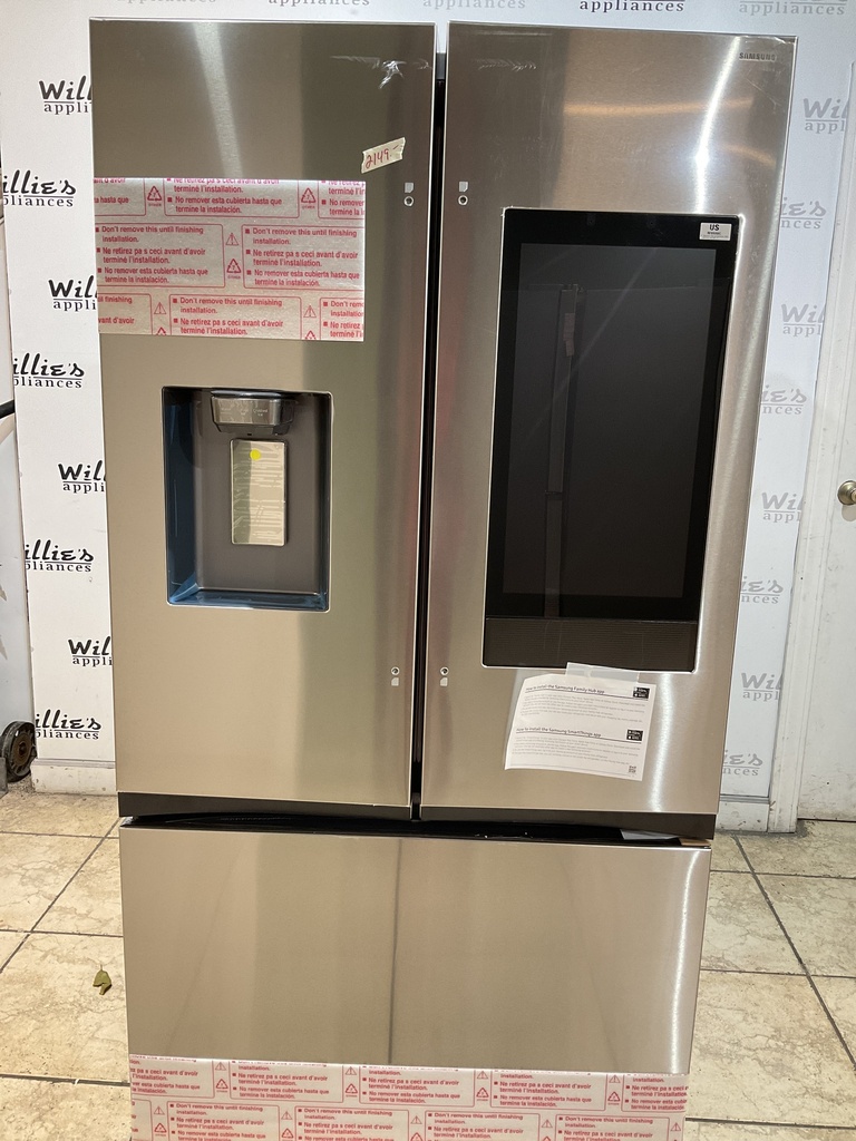 Samsung New Open Box Refrigerator French Door Family Hub+ 36x70 (Stainless Steel) 