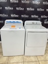 Ge New Open Box Natural Gas Set Washer/Dryer 27inches (White) 