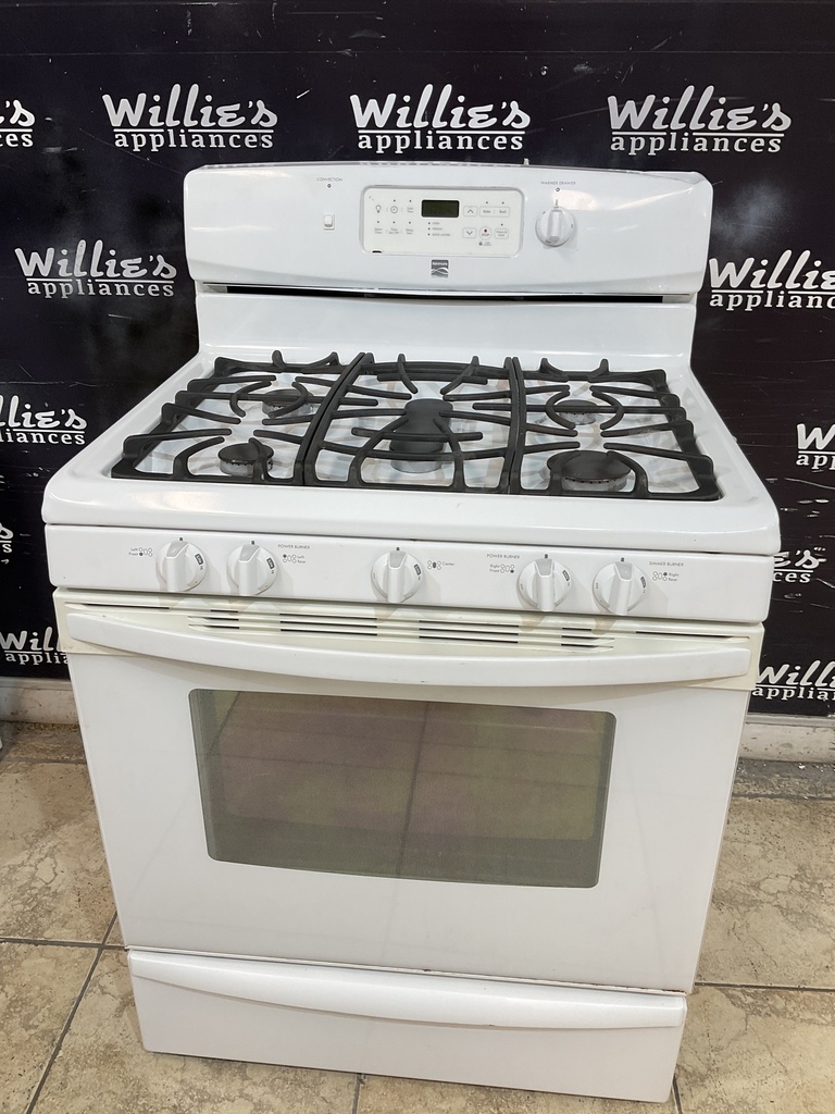 Kenmore Used Natural Gas Stove 30inches (White) 