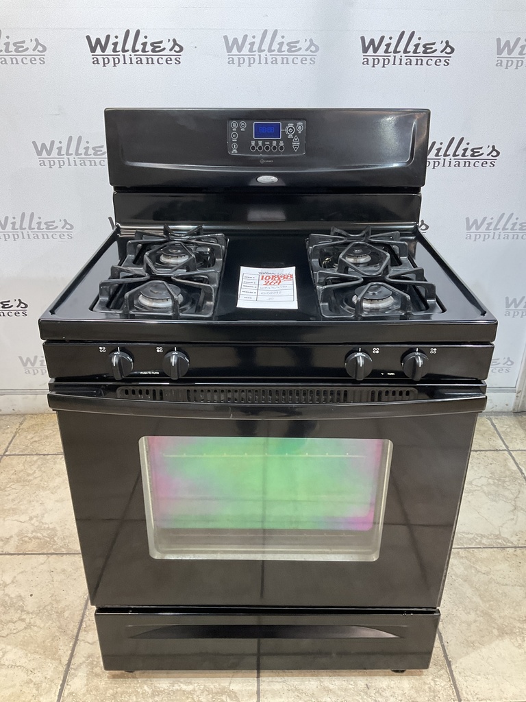 Whirlpool Used Natural Gas Stove 30inches (Black) 