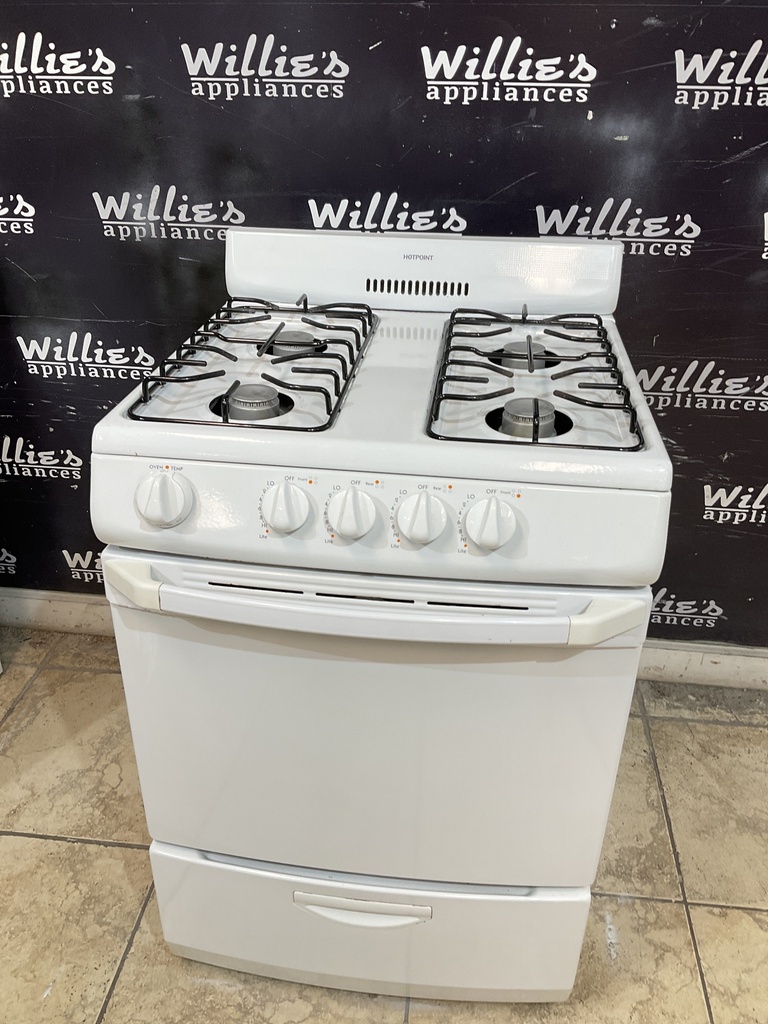 Hotpoint Used Natural Gas Stove 24inches (White) 