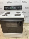 Ge Used Electric Stove 220volts (40/50 AMP) 30inches {no cord} (White/Black) 