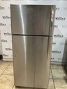 Ge Used Refrigerator Top and Bottom 28x64 1/2” (Stainless Steel) 