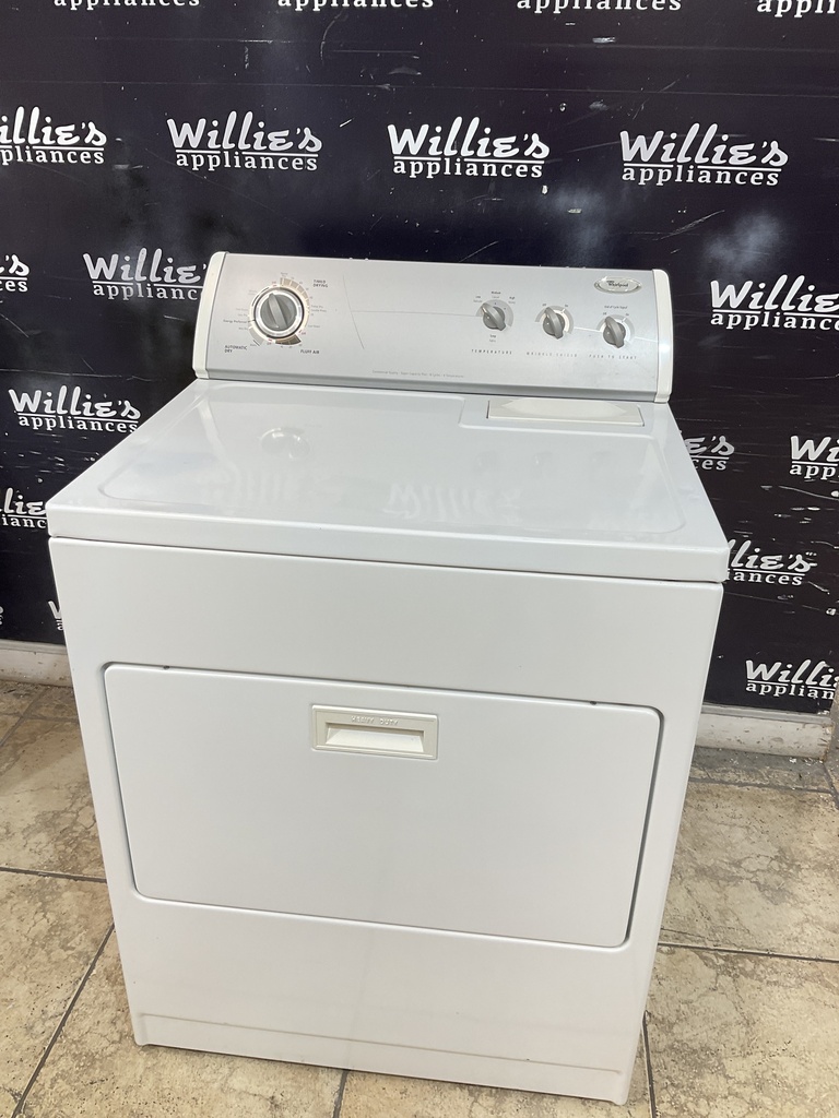 Whirlpool Used Electric Dryer 220volts (30 AMP) 29inches {3 prong} (White) 