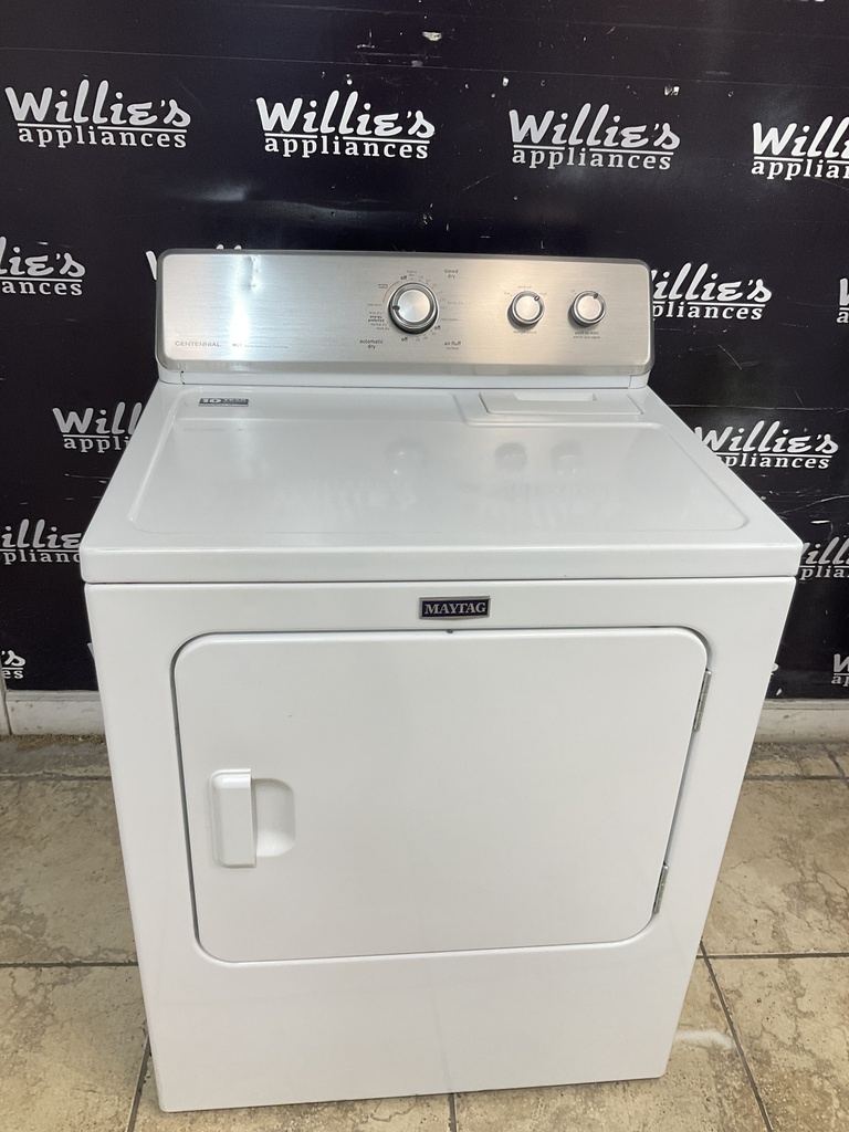Maytag Used Electric Dryer 220volts (30 AMP) 29inches {4 prong} (White) 