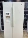 Ge Used Refrigerator Side by Side 36x66 1/2” (Bisque)