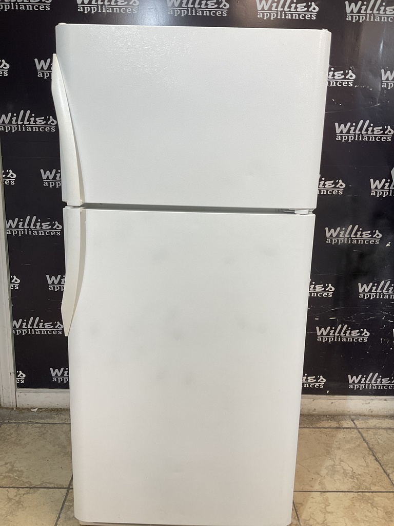 Frigidaire Used Refrigerator Top and Bottom 30x66 1/2” (White) 