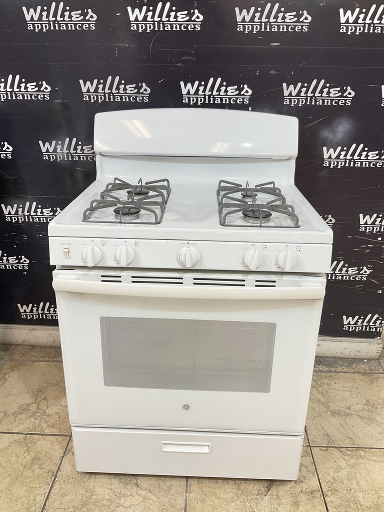 Ge Used Natural Gas Stove 30inches (White) 