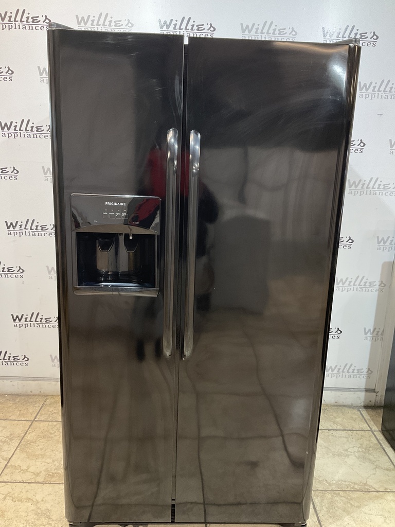 Frigidaire Used Refrigerator Side by Side 36x69 1/2” (Black) 