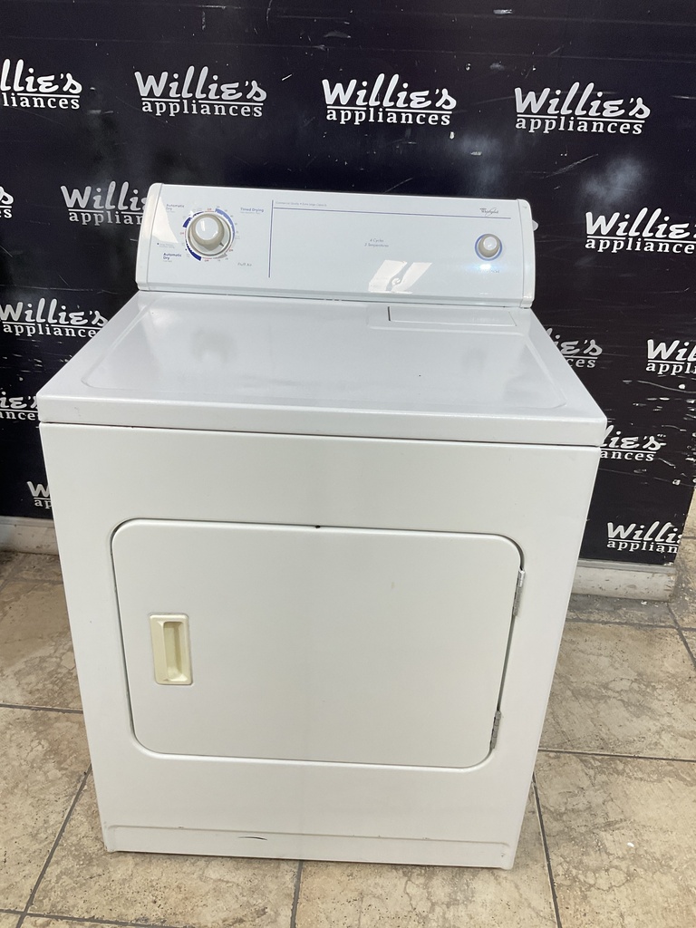 Whirlpool Used Electric Dryer 220volts (30 AMP) 29inches {3 prong} (White) 