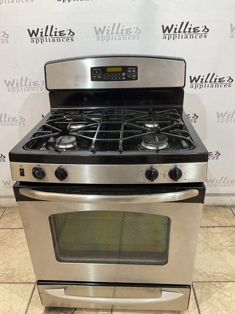 Ge Used Natural Gas Stove 30inches (Stainless Steel) 