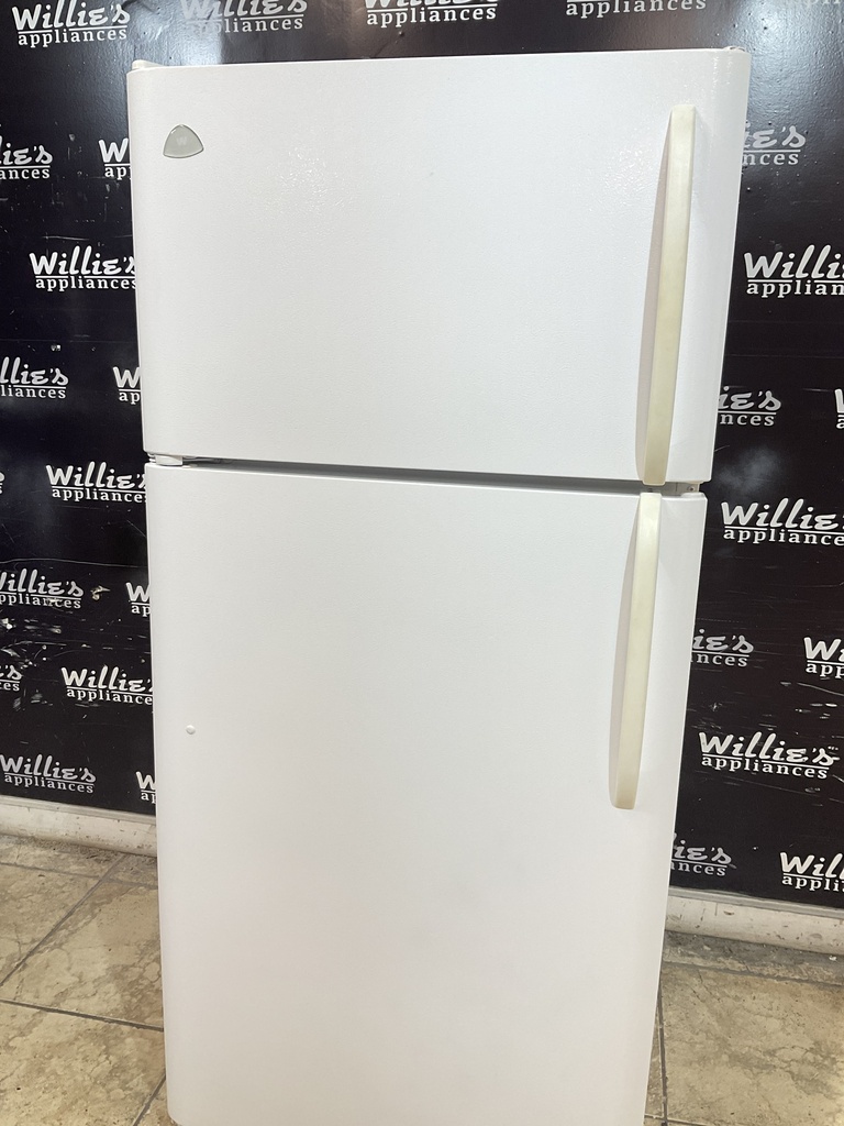 White Westinghouse Used Refrigerator Top and Bottom 30x65 1/2” (White)